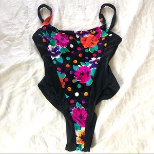 Vintage floral swimsuit